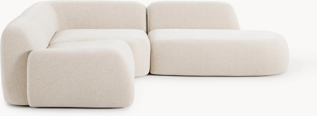 Modulaire hoekbank Wolke (4-zits) met chaise longue