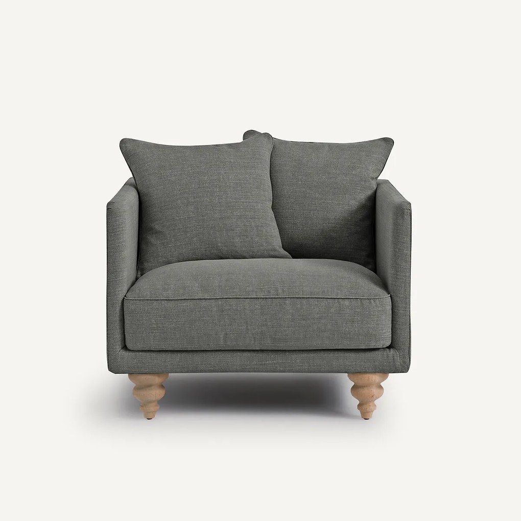 Fauteuil katoen/linnen, Lazare