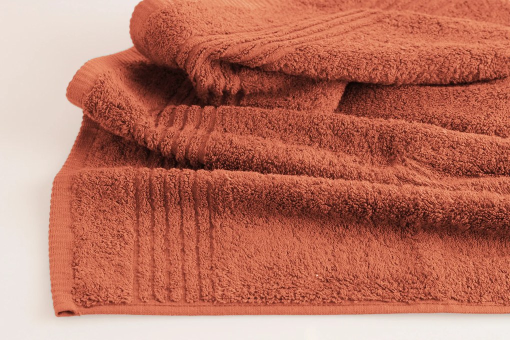 Handdoek Supreme Collectie - 4 stuks - 70x140 - terracotta