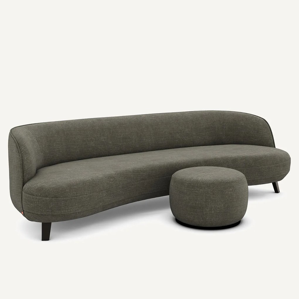 XL voetensteun Rosebury van katoen en linnen, ontwerp Emmanuel Gallina