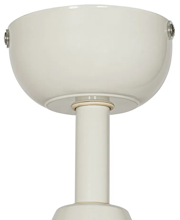 Buiten plafondventilator wit met hout print 91.3cm incl. LED dimbaar met afstandsbediening IP44 - Toledo