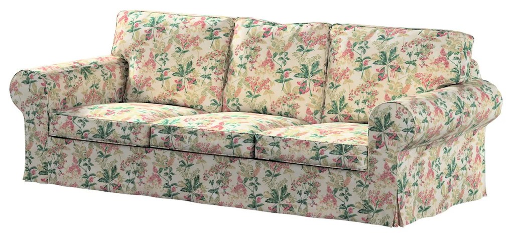 Dekoria Ektorp hoes 3-zits slaapbank nieuw model (2013), roze-beige