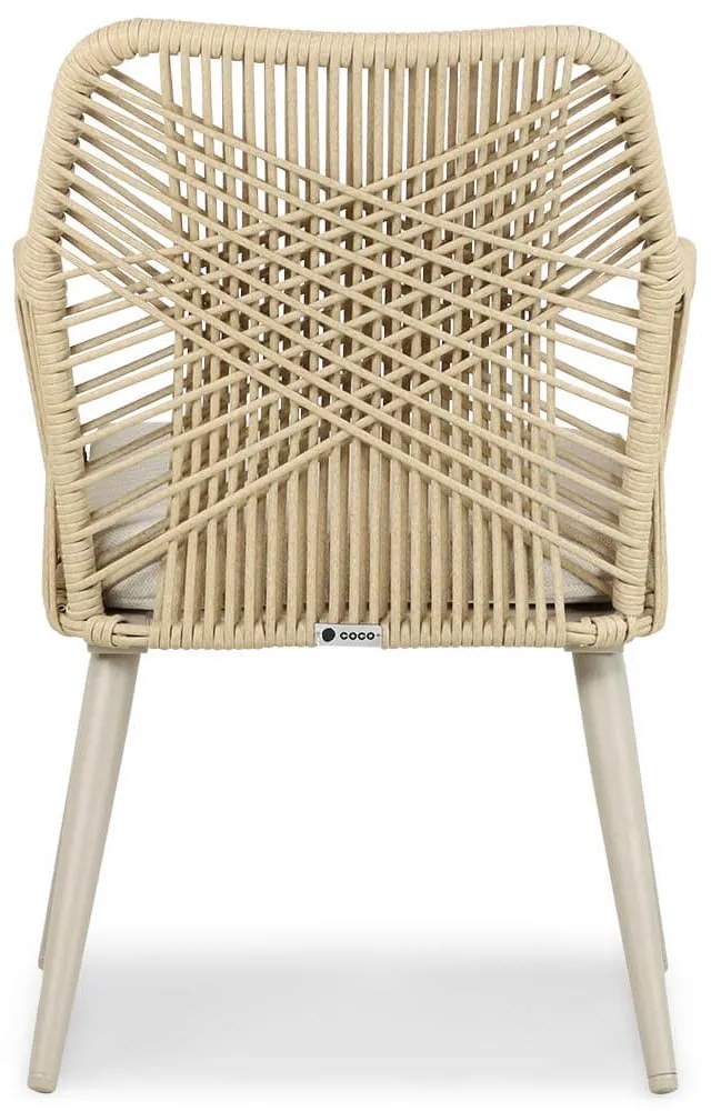 Tuinset 10 personen 400 cm Aluminium/wicker Taupe Coco Vedra/Brighton