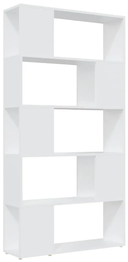 vidaXL Boekenkast/kamerscherm 80x24x155 cm spaanplaat wit