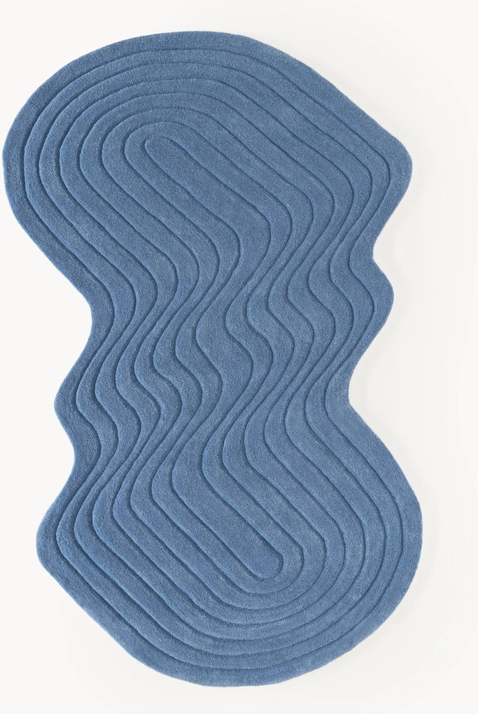 Handgetuft wollen vloerkleed Aliza in organische vorm