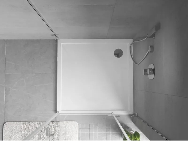 Mexen Flow vierkante douchebak slim 120 x 120 cm, wit glans - 46S101212