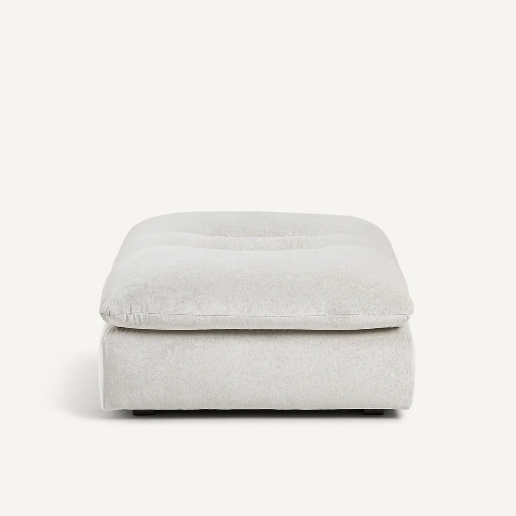 Modulaire voetensteun in linnen fluweel, GIULIANO