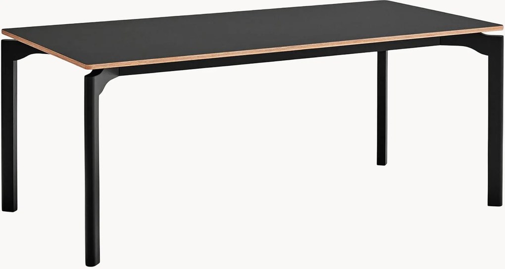 Eettafel Nicola met rubberhouten poten