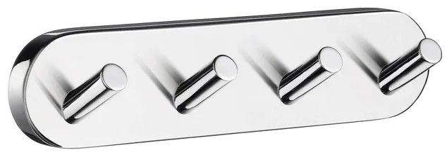 Smedbo Home Handdoekhaak - 18x4cm - 4 haken - chroom HK359