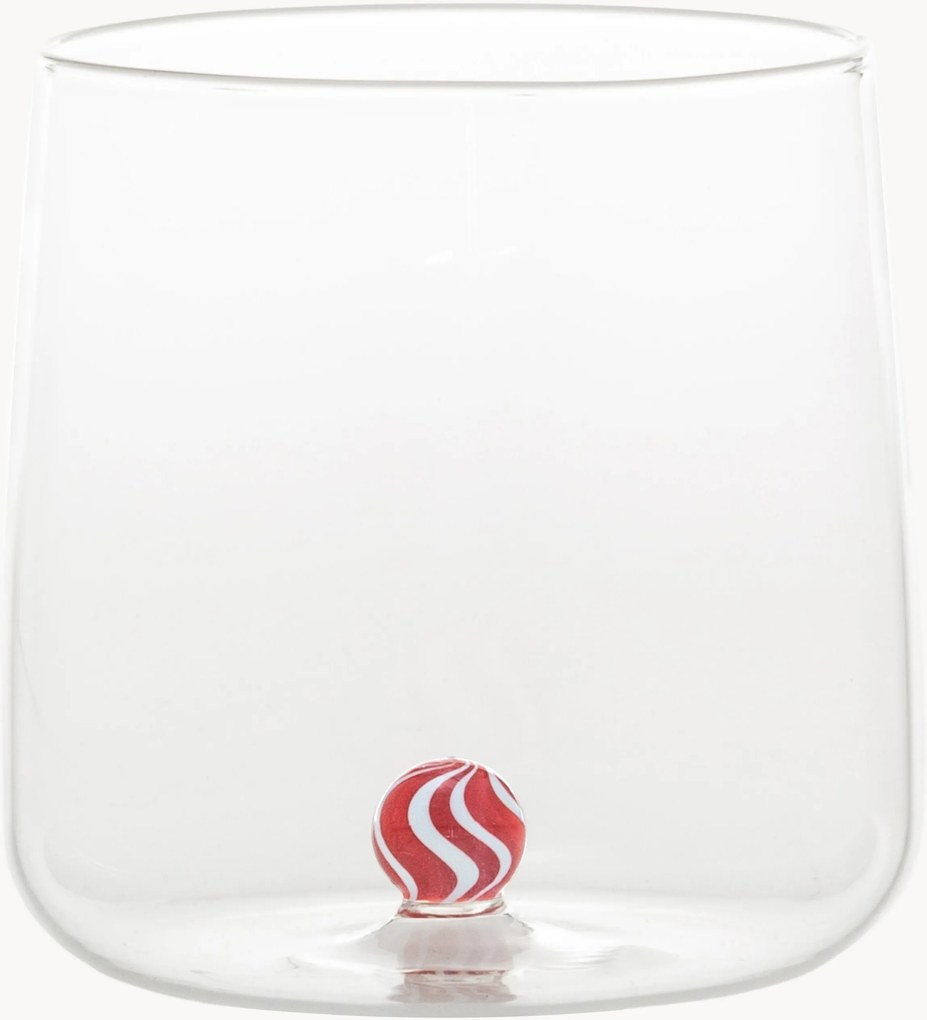 Mondgeblazen borosilicaatglazen Bilia Candy, 4-delig