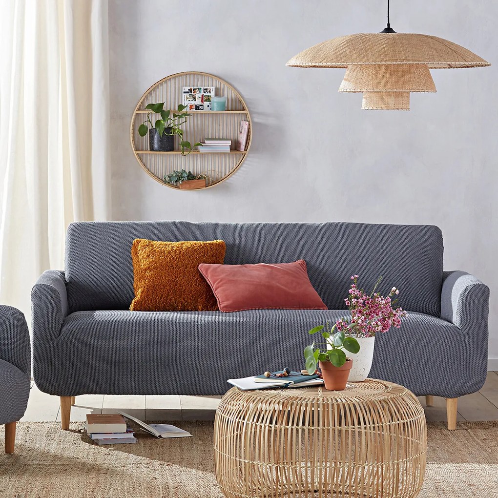Hanglamp in rotan Ø80 cm, Lola