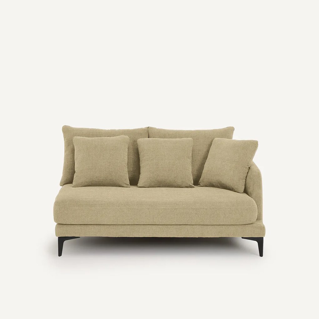 Halve bank van gevlochten polyester, 2-zit, MODERNISTE
