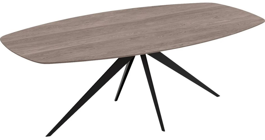 Goossens Excellent Eettafel Uniek, Semi ovaal 260 x 120 cm