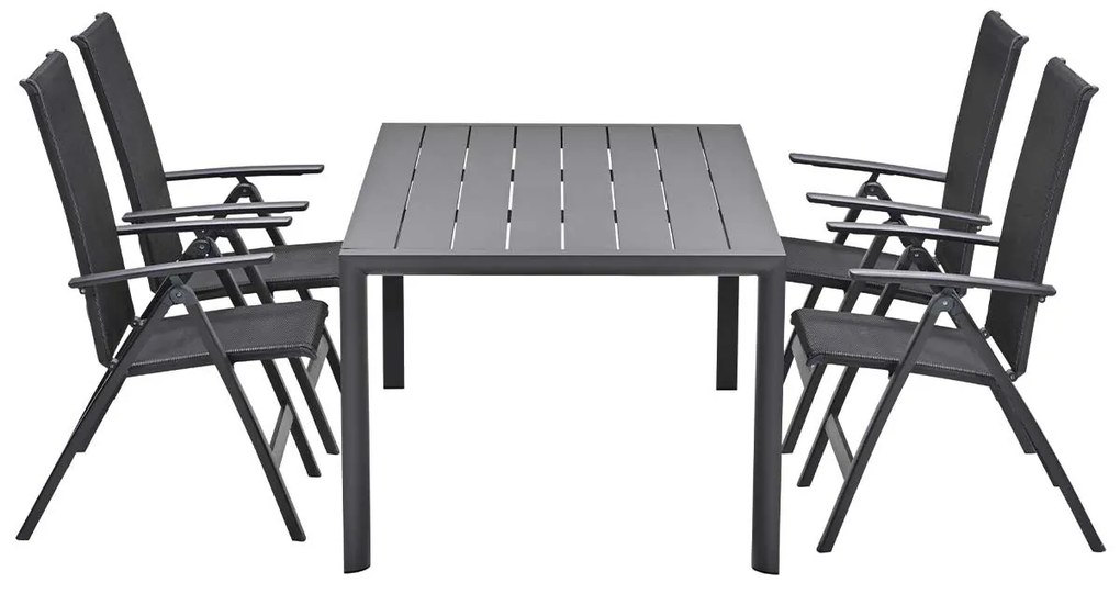 Garden Impressions Santana tuinset 5-delig verstelbaar - Adana tuintafel 180x100 cm