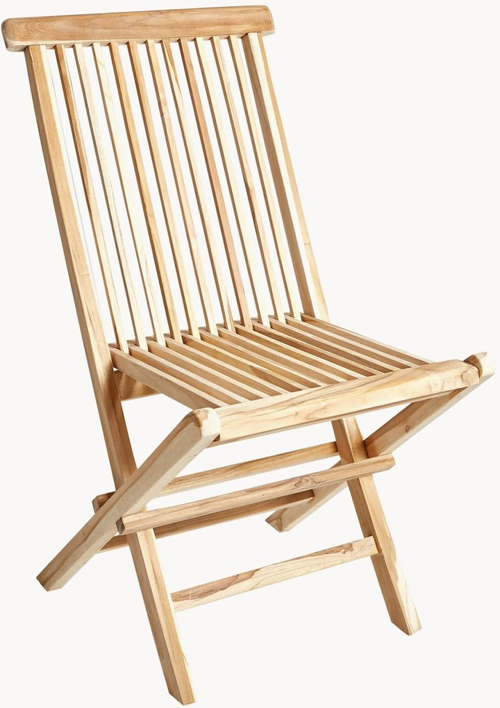 Inklapbare tuinstoelen Jepara van teakhout, 2-delig