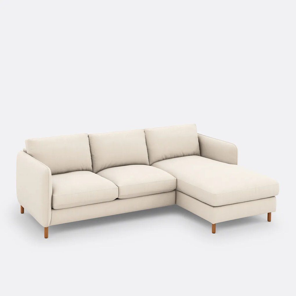 4-zits rechthoekige slaapbank in polyester, LOMÉO