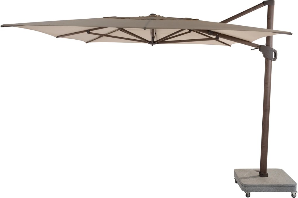 Hacienda zweefparasol 300x400 cm wenge frame beach 4 Seasons Outdoor