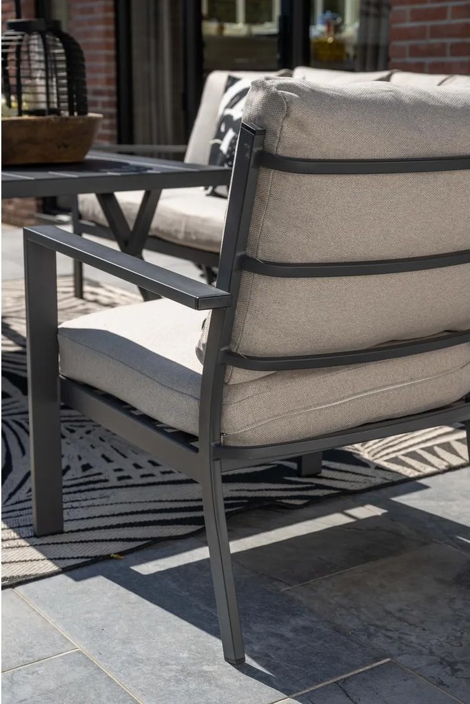Garden Impressions Senja lounge dining set 4-delig - desert sand