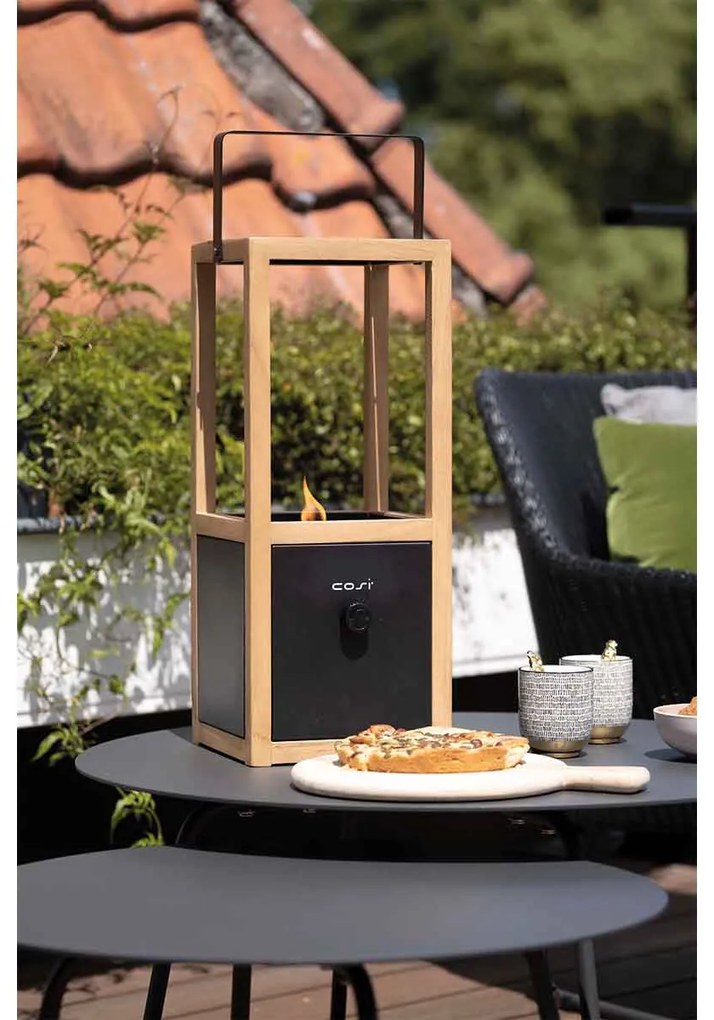 Cosi Fires - Cosiscoop Urban Black - gaslantaarn - 20x20x49,3 cm