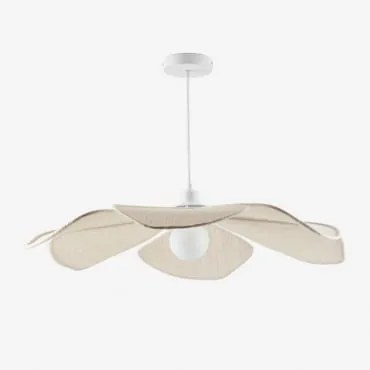 Benavid Linnen Plafondlamp Beige – Crème - Sklum