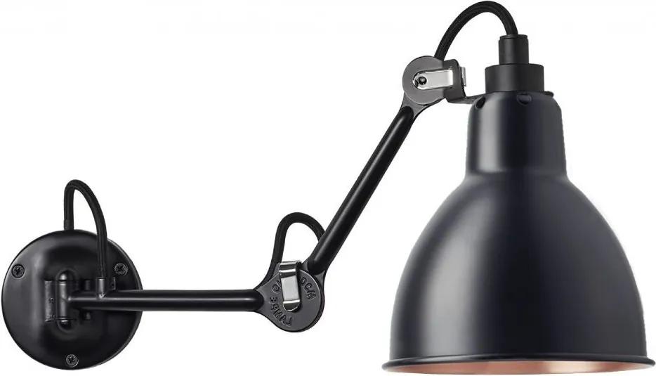 DCW éditions Lampe Gras N204 Single wandlamp zwart-koper