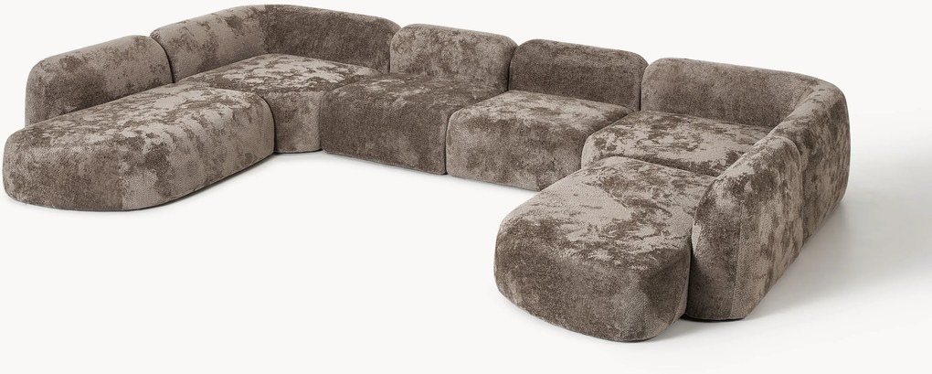 XL modulaire teddy bouclé bank Wolke