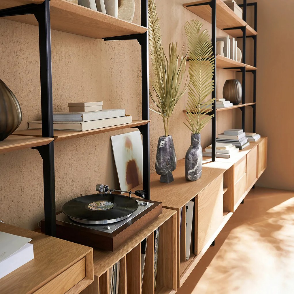 Lade B60 x D42 cm eikenfineer, Archivita XL