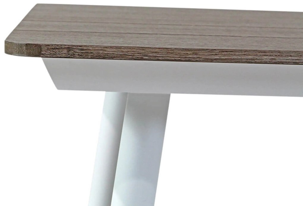 Tuinset 4 personen 180 cm Rope /Aluminium/polywood Wit Santika Furniture Santika