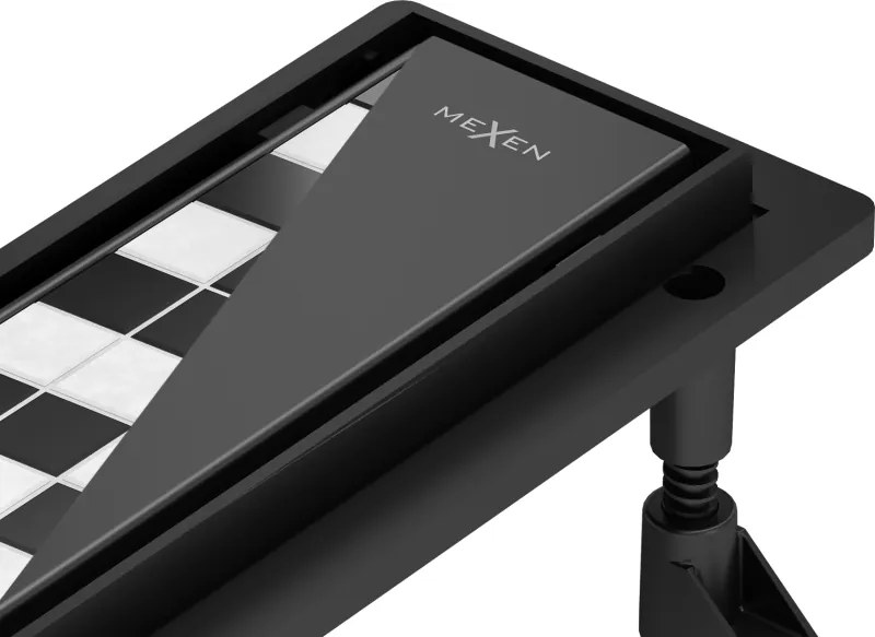 Mexen Flat ABS lijnafvoer 2-in-1 60 cm, zwart - 1769060