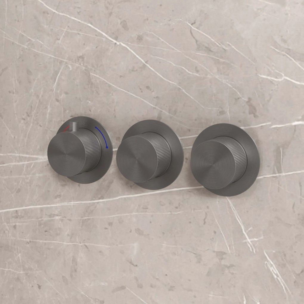 Best Design High End Moya complete 2-wegs inbouwthermostaat gunmetal