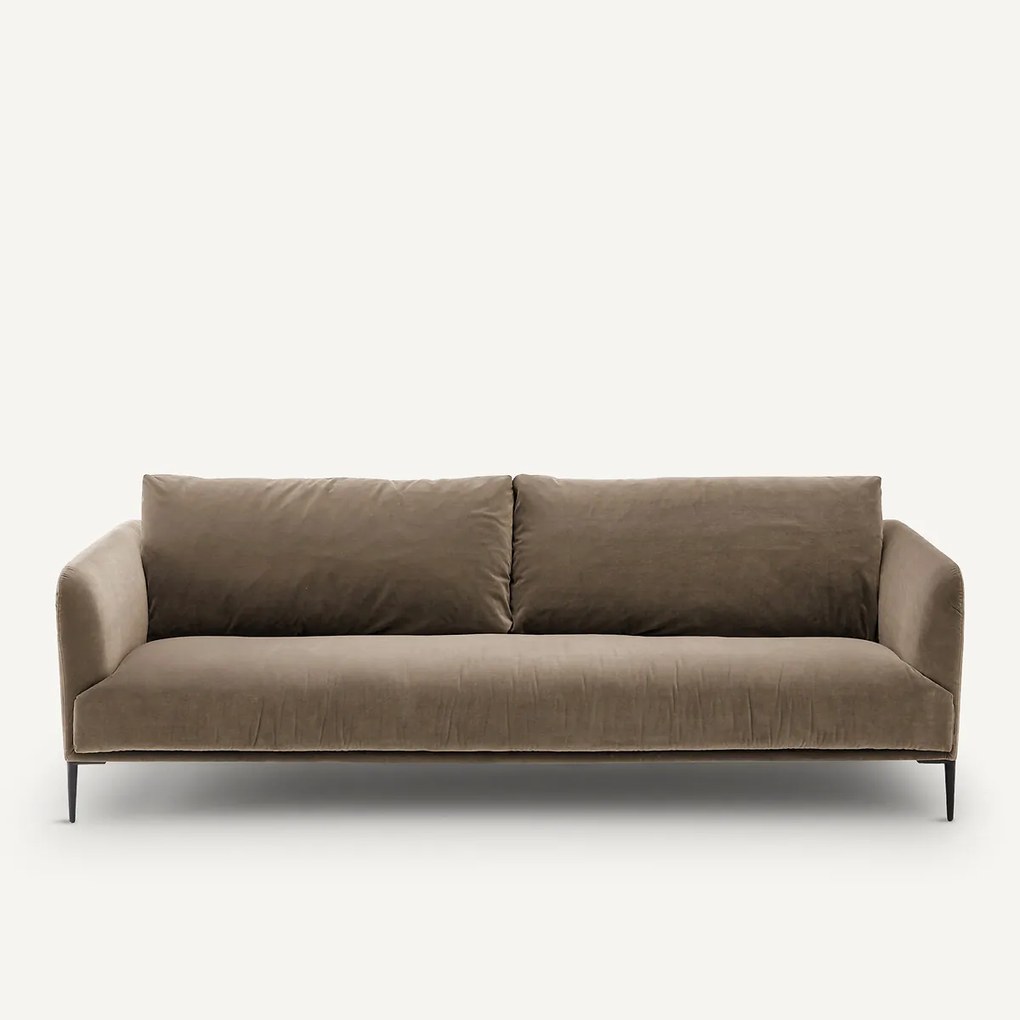 3- of 4-zits fluwelen bank, OSCAR, ontwerp Emmanuel Gallina
