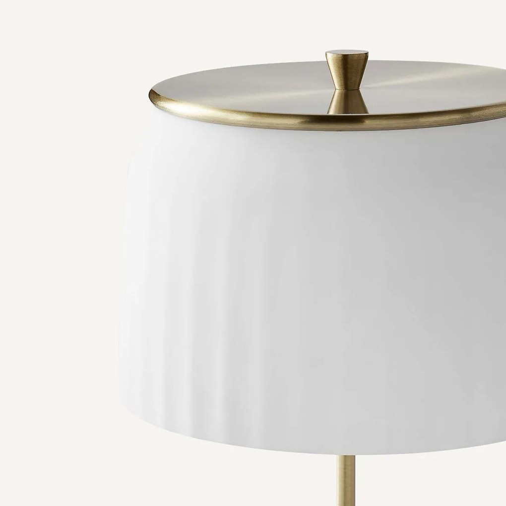Lamp op voet opaline Canelé