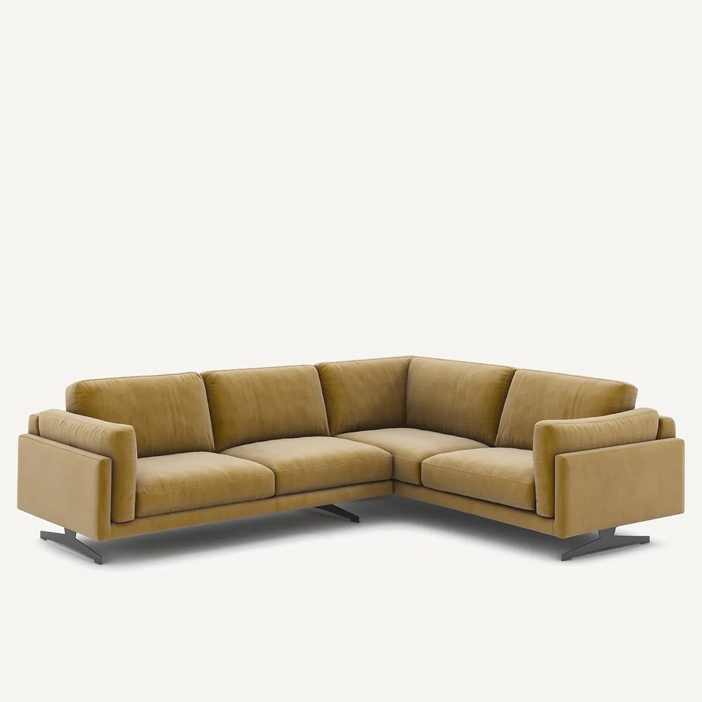 Hoekbank fluweel, César