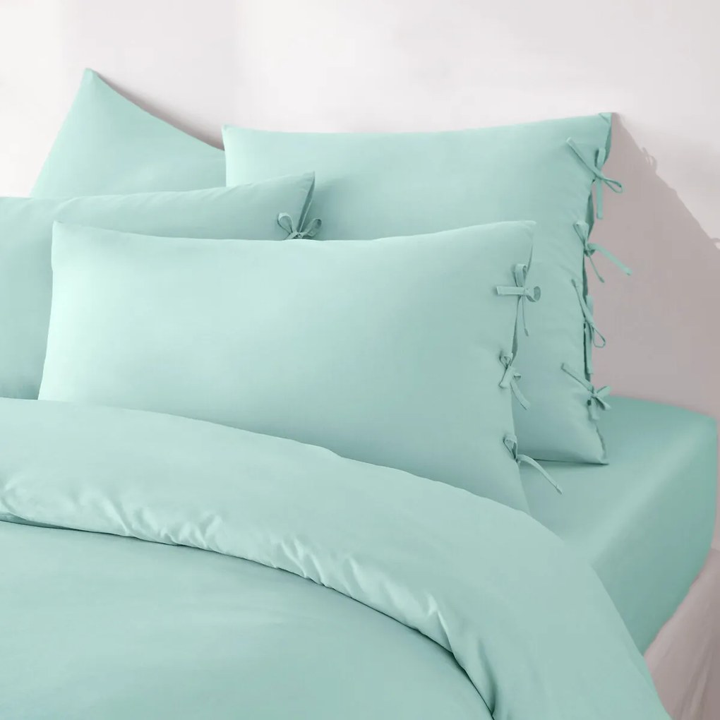 Effen kussensloop te strikken in katoen , Scenario