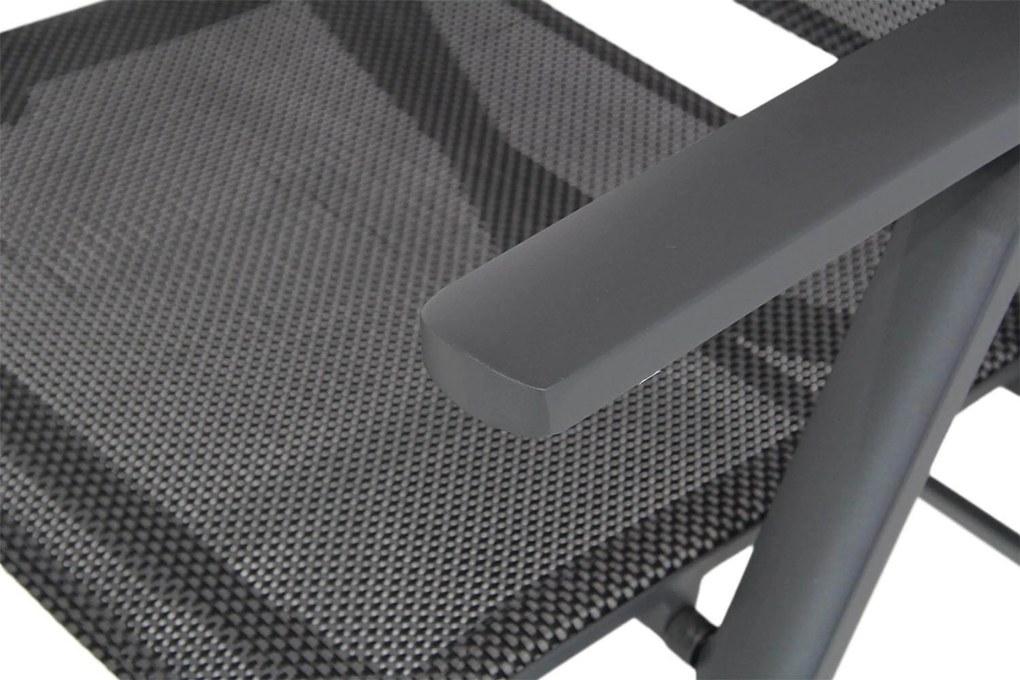 Tuinset 6 personen 245 cm Aluminium/textileen Grijs Presto Donato/Crossley