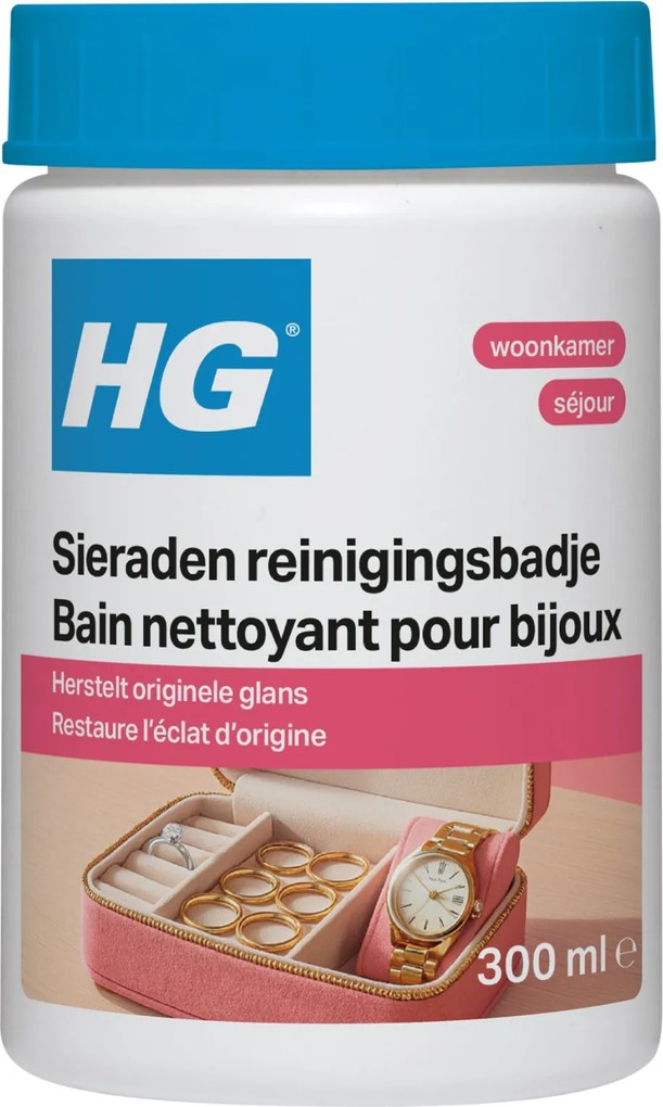 HG Sieraden Reinigingsbad - 300ml - Inclusief borstel en pincet
