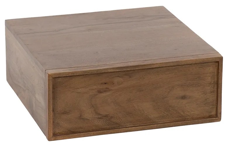 Zwevend Nachtkastje Met Lade - 35x35x14cm.