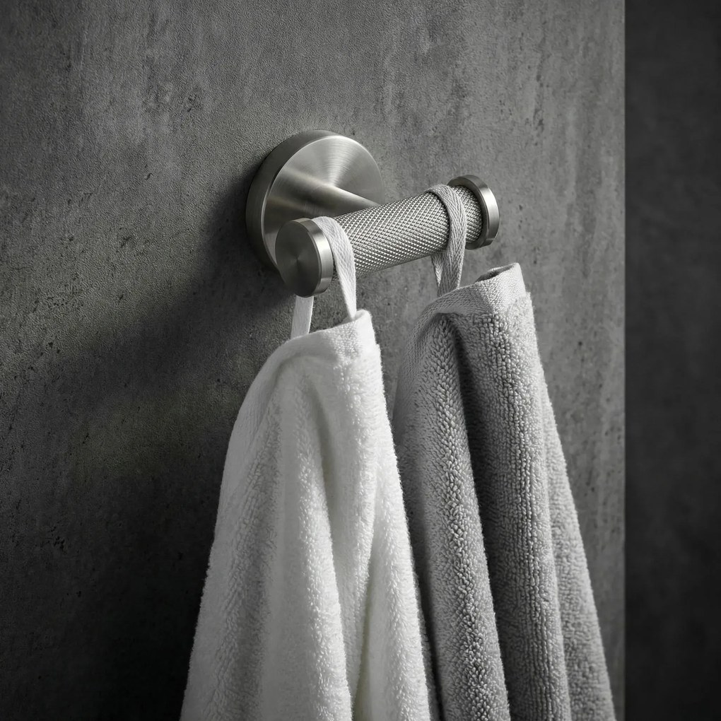 Dubbele haak 6612 Modern Brush Nickel