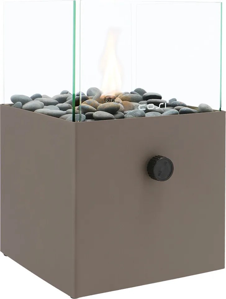 Cosi Fires Cosiscoop Square gaslantaarn 20 x 20 x 32,5 cm - clay