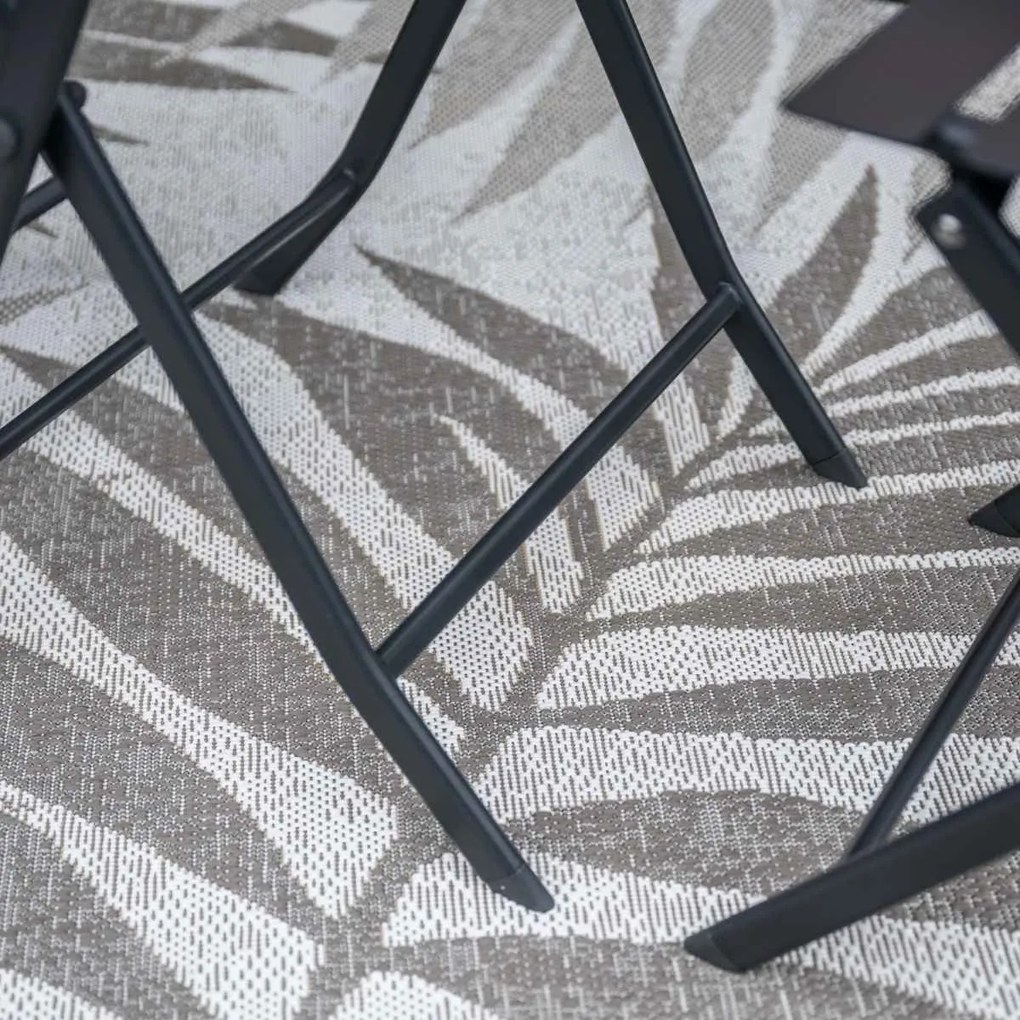 Garden Impressions Pisa bistro tuinset 3-delig - donker grijs