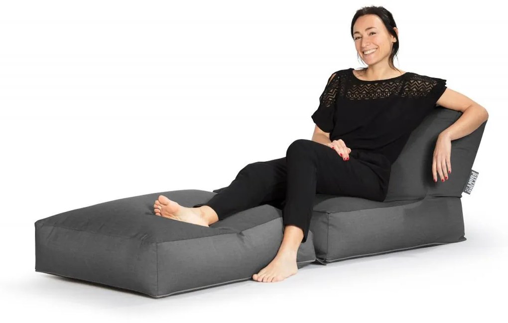 Zitzak/Loungebed Twist Outdoor Plus - Antraciet