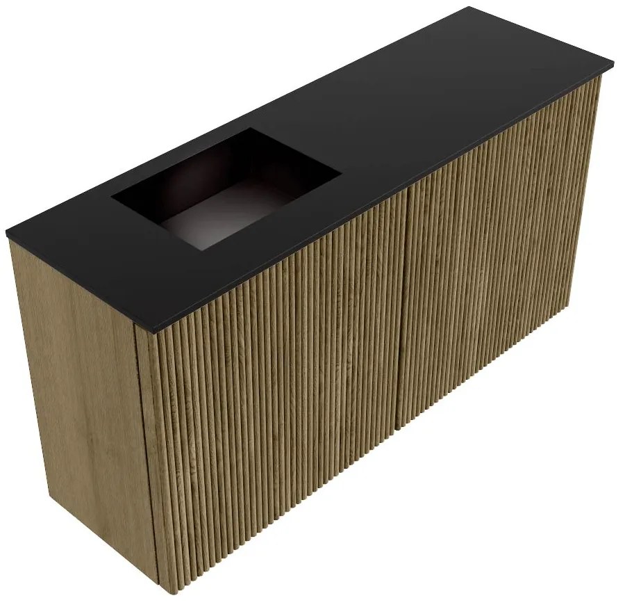 Mondiaz Joya 80cm toiletmeubel dusk met wastafel faye links 1 kraangat urban
