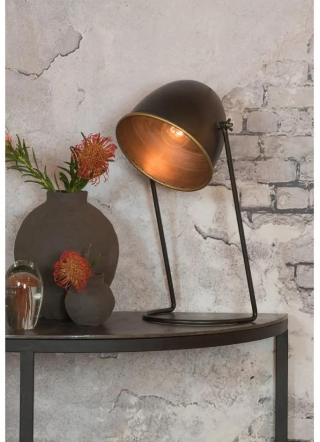 Light & Living Tafellamp PERCY - donker brons