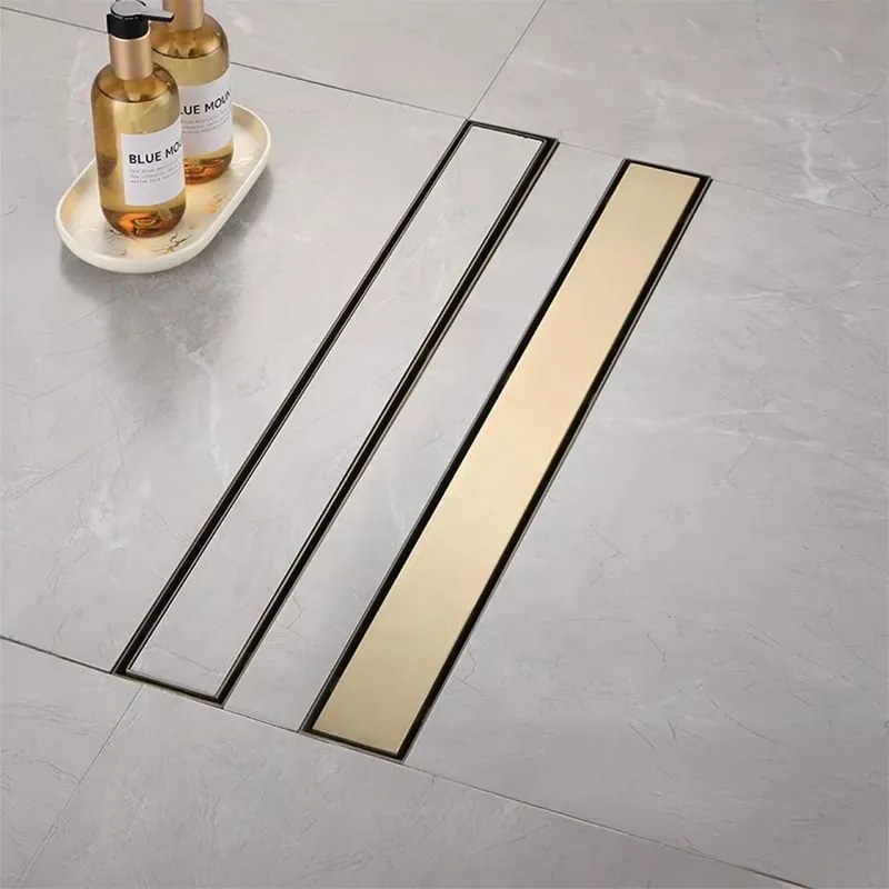 Lineaire afvoer Rea Neox brush gold 80