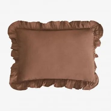 Rechthoekig Kussen 35x50 Cm Van Clouzot-katoen Bruin – Koffie - Sklum