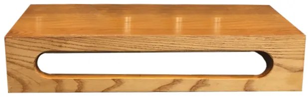 Lambini Designs eiken planchet met handdoekhouder 40x22x8cm