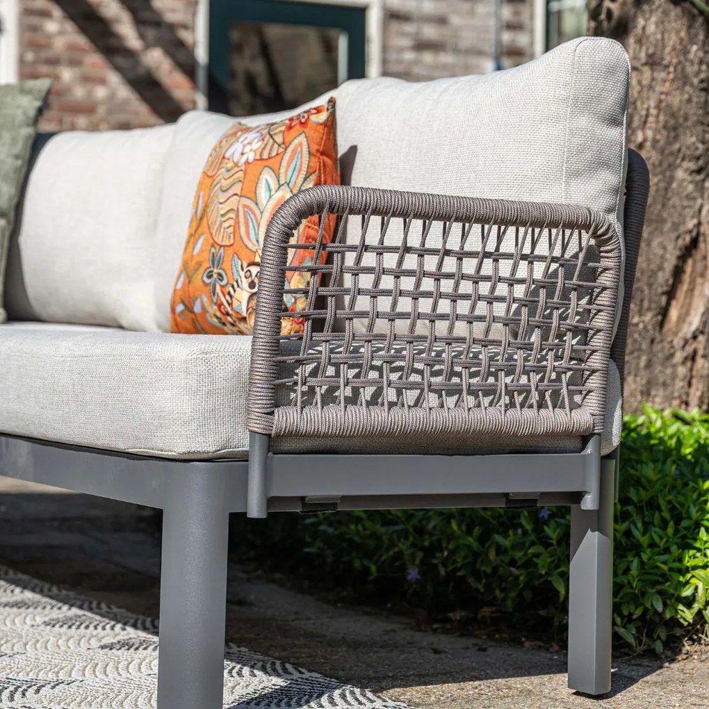 Garden Impressions Milan loungeset 4-delig - donker grijs