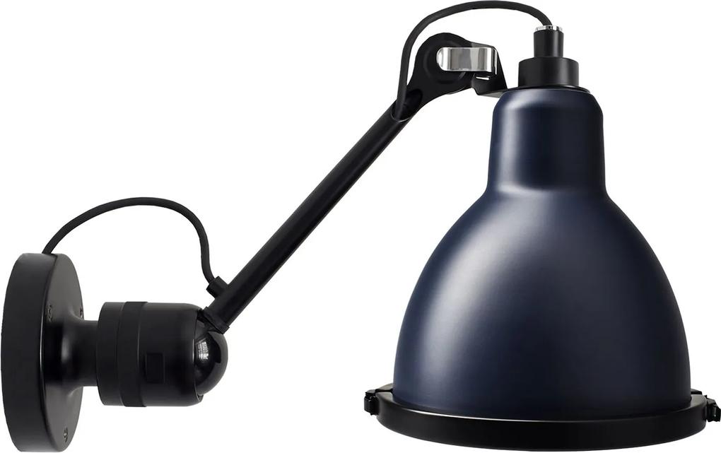 DCW éditions Lampe Gras N304 XL Outdoor Seaside wandlamp black blauw