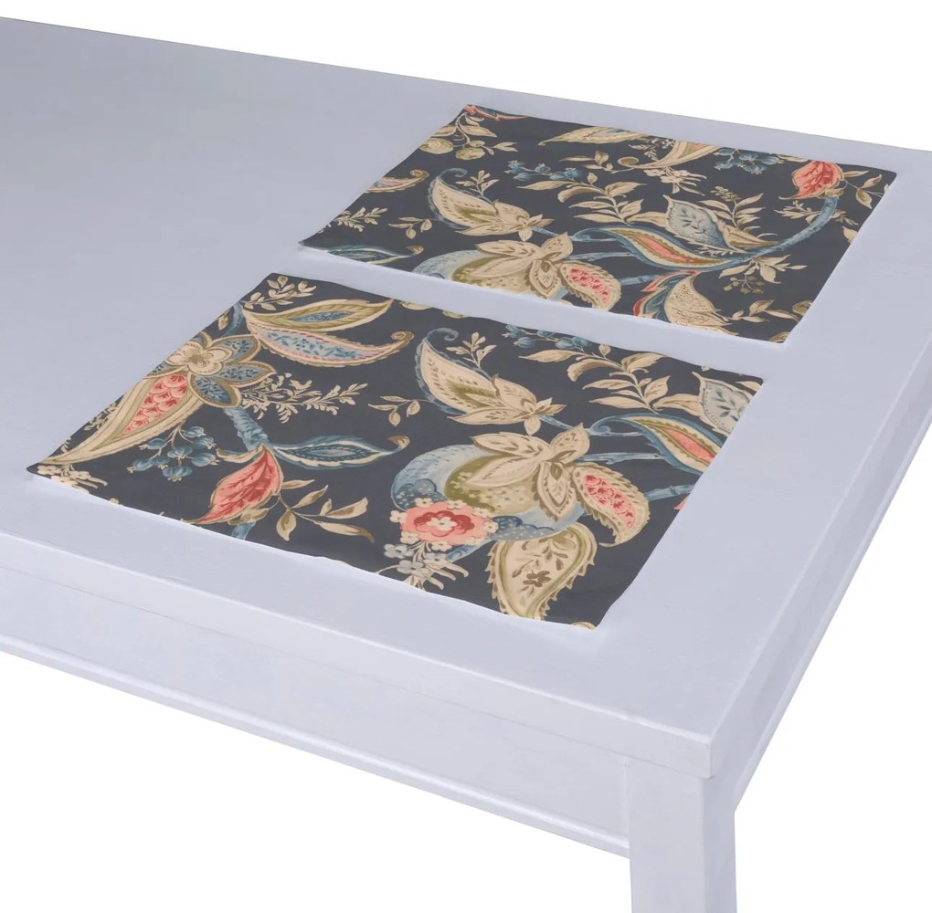 Dekoria Placemats 2 st., antraciet-bruin, 30 x 40 cm