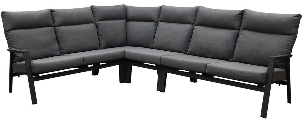 Pacific hoek loungeset 4 delig aluminium antraciet